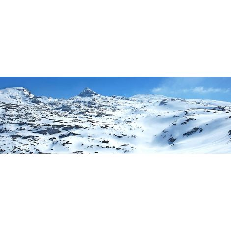 Tableau sur toile Pic d'Anie 30x97 cm - Impression sur Toile Murale Décorative - Image imprimée en HD sur Toile - Toile sur Châssis en Bois FSC - Fabriqué en France (1/4)