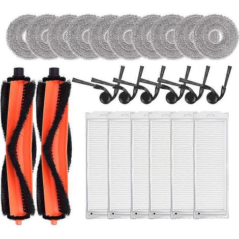 Accessoires pour Xiaomi S40 PRO/OV71GL : balai, brosse principale, brosse latérale, pièces de rechange pour filtre HEPA, compatibles avec les aspirateurs robots. (1/5)