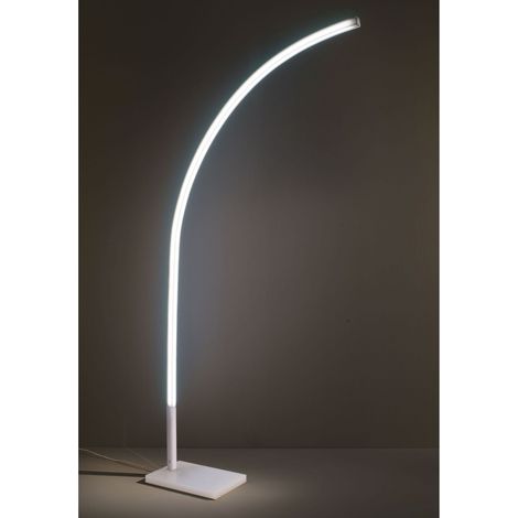 Stehlampe aus opalweißem Methacrylat Cm. 70 x 24 x 192 Std