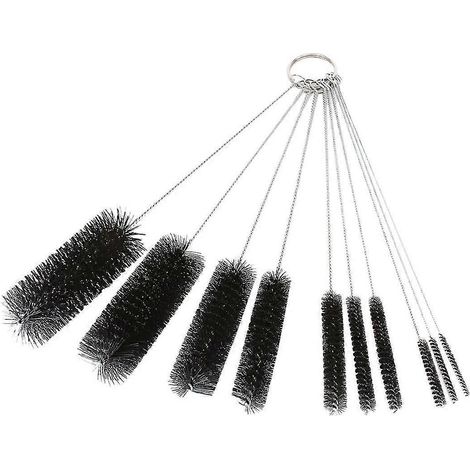 Lot de 12 goupillons longs en nylon pour nettoyer bouteilles, tubes, becs de bouilloire et pailles. (1/5)