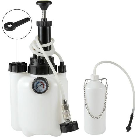 Outil De Purge De Frein Voiture 3L Avec Manomètre, Pompe Manuelle De Remplacement Liquide De Frein Hydraulique, Réservoir Pression (1/5)