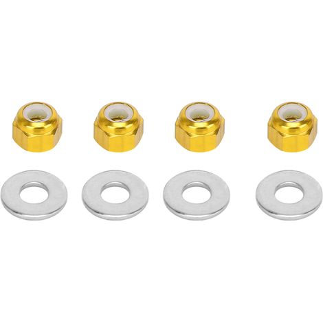 Écrou de blocage hexagonal pour roue adapté à la voiture RC wltoys 1/14 144001, pièce de rechange améliorée jaune A949-49Y (1/5)