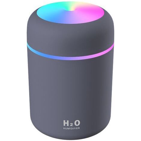 Mini Portable USB Air Humidifier, Two Spray Modes, Suitable for Car, Office and Bedroom, 300ml, Gray (1/5)
