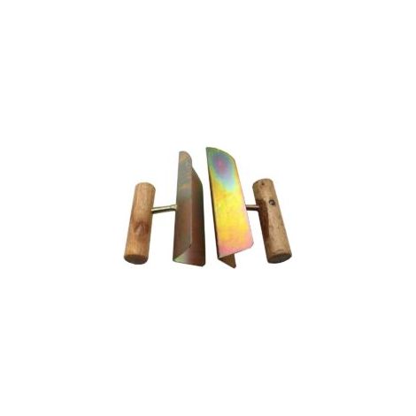 Truelle d'angle intérieure, outil de nettoyage d'angle, truelle d'angle extérieure, spatule, outils de maçonnerie et de carrelage, 2 truelles d'angle (1/5)