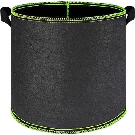 Grow Bags 1-15 Gallon Non-Woven Plant Grow Bags Thickened Plant Vegetable Seeding Grow Bags with Handle Fabric Flowerpot Garden Supplies(10 Gallon 40x30cm) (1/4)