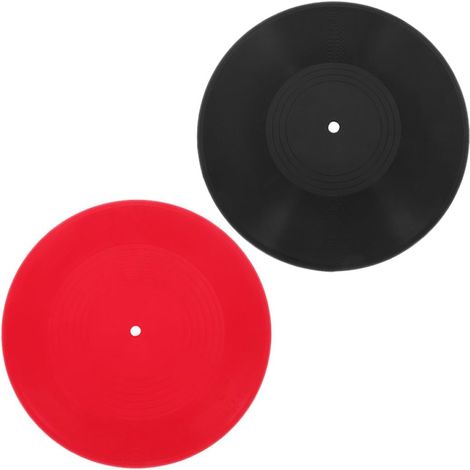 Décoration Murale Vintage en Plastique pour Disques Vinyles, Lot de 2 Pièces, Décor Polyvalent et Élégant pour Bar ou Café (1/5)