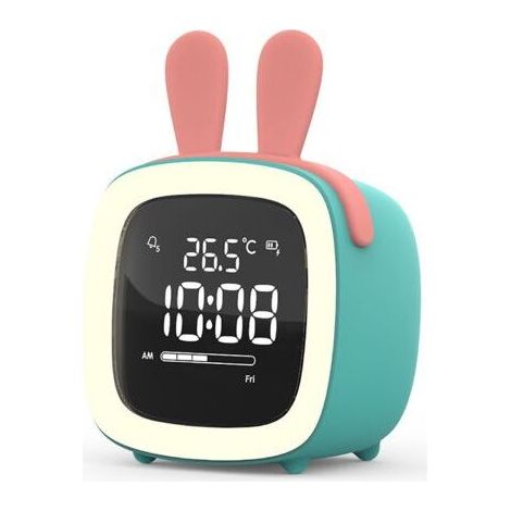 LED-Digitalwecker, intelligenter Wecker für Kinder, elektronischer LED-Wecker mit Nachtlicht und niedlichen Ohren, 12-/24-Stunden-Anzeige, Temperaturanzeige, Nachtmodus, für Jungen und Mädchen (1/5)