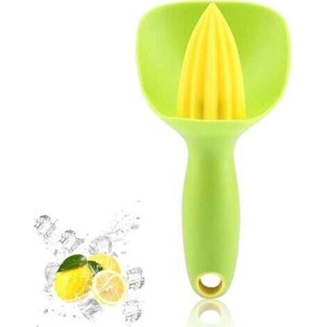 Zitruspresse mit Kernfilter, ergonomischer Mini-Zitronenpresser für Zitronen, Orangen und andere Früchte (1/4)