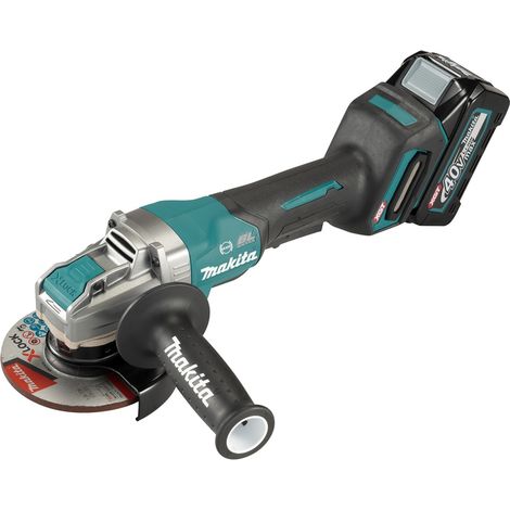 Makita Akku-Winkelschleifer GA047GZ, 40 V, incl. Schruppscheibe, Zubehör, Karton (1/5)