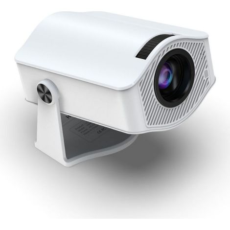 Vidéoprojecteur HM400PRO ultra HD compatible 4K LCD portable blanc pivotant sans fil pour projection murale salon (1/3)