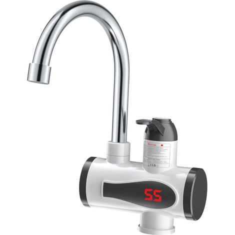 Robinet d'eau chaude instantanée, robinet chauffant de cuisine, avec affichage numérique, robinet chauffant pour Restaurant (1/3)