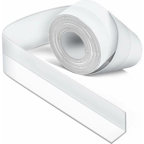 White Silicone Bathroom Seal, Bathtub Seal, Sealing Tape, Anti-Mold and Waterproof, Soft Tape for Kitchen