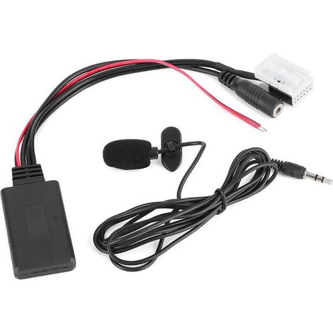 12-Pin Bluetooth Audio Cable, Car Stereo AUX Cord Adapter Connector with Microphone, suitable for C2 C3 C4 C5 C6 C8 Berlingo (1/5)