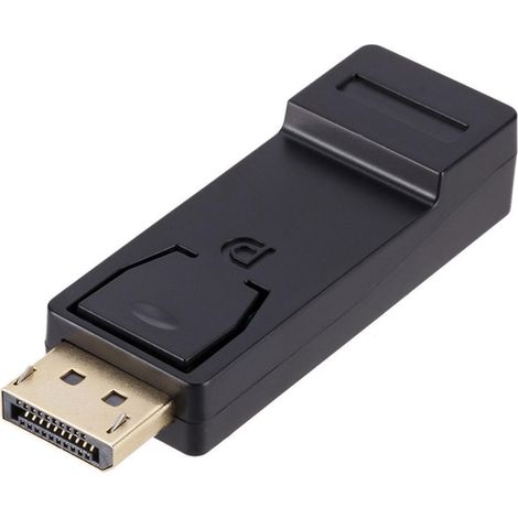 Convertisseur DisplayPort vers HDMI femelle compatible, prenant en charge DisplayPort V1.1 1080p (1/4)