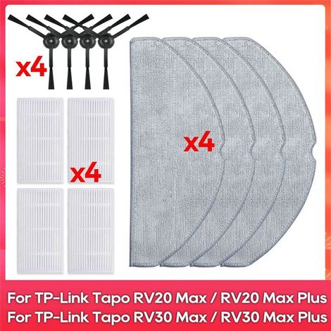 Per Tapo RV30 Max, RV30 Max, RV20 Max, RV20 Max Ricambio Filtro Spazzola laterale Accessori per scopa (1/2)