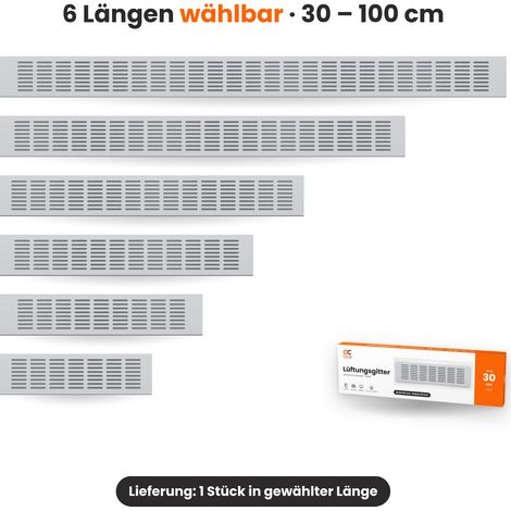 80 mm Aluminium Lüftungsgitter Belüftungsgitter Belüftung Lüftungsblech (1/5)