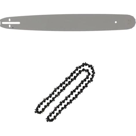 Guide 20 Pouces (50 cm) pour tronçonneuse Chaîne incluse - 76 maillons (1/2)