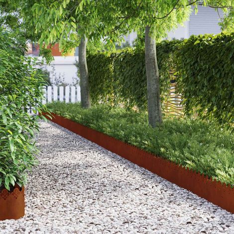 Rasenkanten 30 pcs Rostig 103 x 0,05 x 22 cm Wetterfeststahl