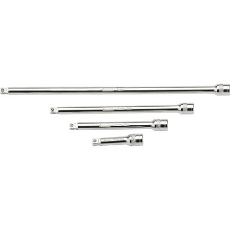 Draper 1/4" Square Drive Wobble Extension Bar Set, 4-Piece Satin Chrome Micro Finish (Model 16766) (1/5)