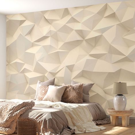 Papier peint panoramique - Formes Géométriques Effet 3D - 130 cm x 87 cm (1/4)