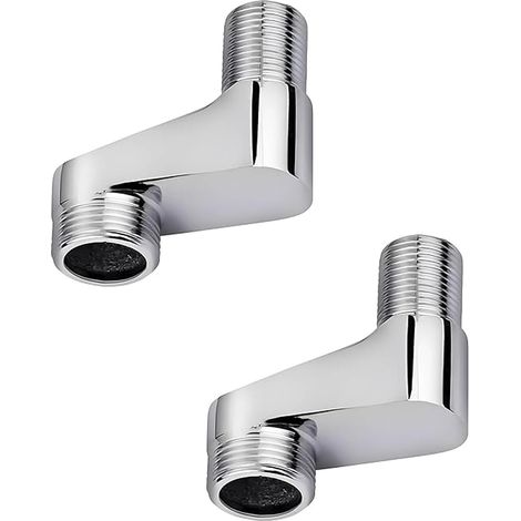 2 Pièces, Adaptateurs De Robinet De Douche En S - Adaptateur, Réglable Pour Robinet De Douche En Laiton Massif, S 1/2 Vers 3/4 - Adaptateur Réglable, Pour Installations De Salle De Bain (1/5)
