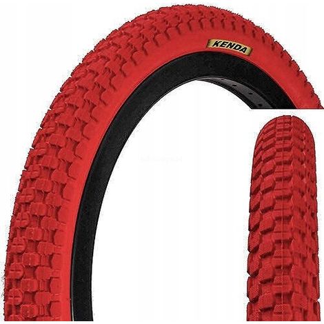 Neumático 20x2.125 rojo Kenda K905 Krad BMX Dirt Jump (57-406) (1/2)