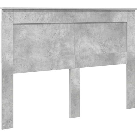 Cabecero con cabecera Gris Concreto 150 cm Madera contrachapada vidaXL