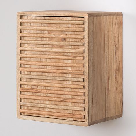 Armoire murale en bois Deleyna SKLUM Marron Bois Naturel (1/5)