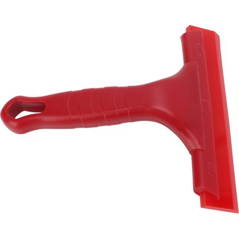 Grattoir à vitre de voiture, grattoir portable multi-usages pour pare-brise et douche, rouge (1/5)