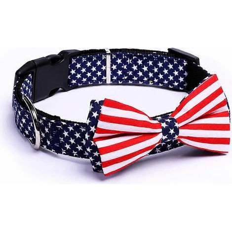 Collar para perros grandes con lazo y bandera para uso canino (1/4)