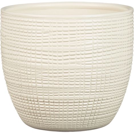 Scheurich Übertopf Serie 866 Ø 16 x 14 cm creme Blumentöpfe & Übertöpfe (1/2)