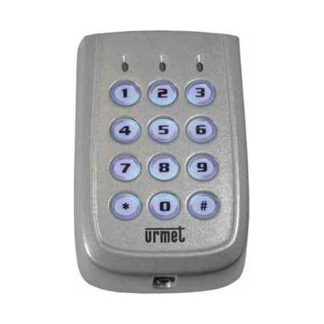 Urmet – Clavier codé antivandale Zamak – Alimentation 12-24V – Résistance chocs IK10 – Fixation anti-vandale – Rétro-éclairage LED (1/7)