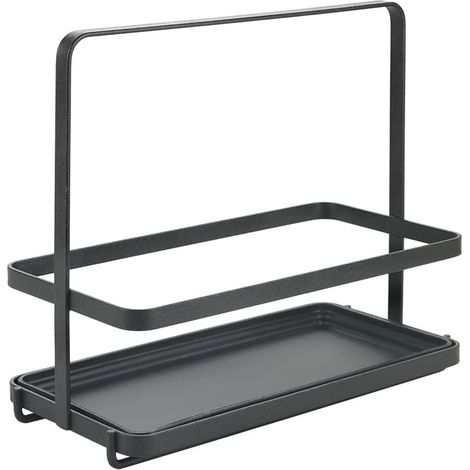 Metaltex Porta olio aceto spezie Tokyo Lava. Accessorio organizer da cucina antiruggine antigraffio antiurto. Organizzatore cucina made in Italy. Mensola da appoggio. Scaffale porta spezie 23x11x20cm (1/3)
