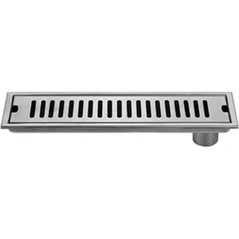 Siphon de sol en acier inoxydable à grand débit, pour eaux souterraines, évacuation des eaux usées, traitement des odeurs, accessoires sanitaires pour salle de bain, 40 cm (1/5)