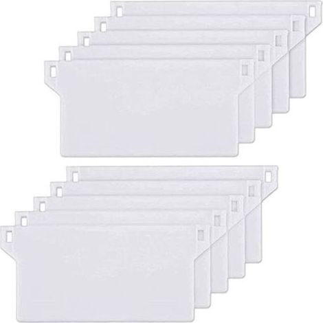 10pcs Plaque de Lestage Store Californien Poids Lest Stores Verticaux Plaque Lestage Store Lamelle Verticale 127mm Pièce Rechange Blanche (1/5)