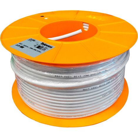100 Câble Coaxiale Cuivre Televes Euro/Mts (BOBINA Ø270x136mm) (1/3)