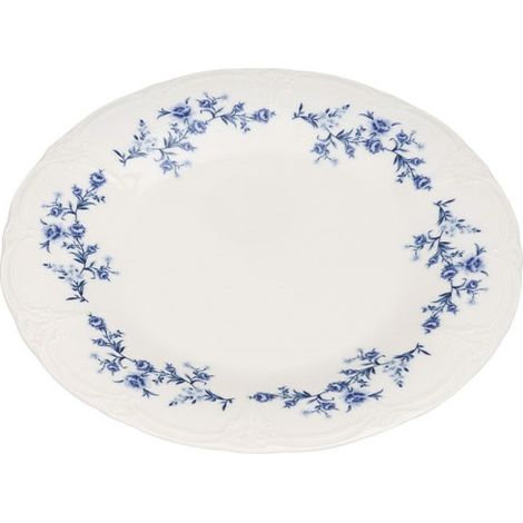 Assiette Plate 27cm Blue Flower Retro - Fine Dining Living