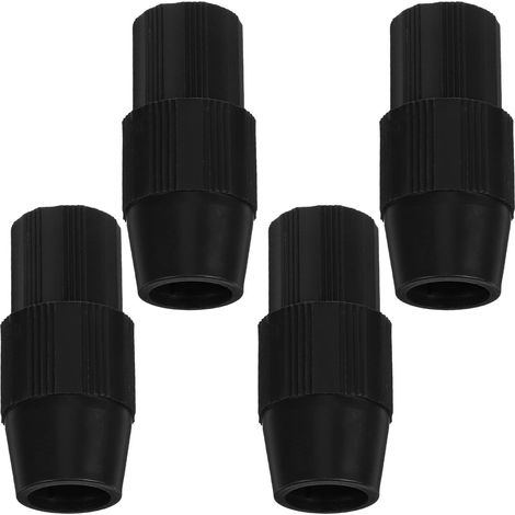 Rallonge à Visser 4PCS : Mécanisme à Tube Rond Noir en Plastique, Système de Verrouillage, pour Luminaires et Tube, Camping en Plein Air (1/5)