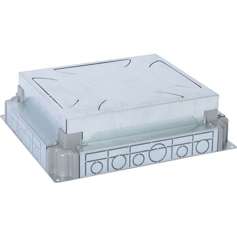 Boîte d'encastrement chape béton auto-ajustable pour boîte de sol standard ou affleurante 12 ou 18 modules LEGRAND 088091