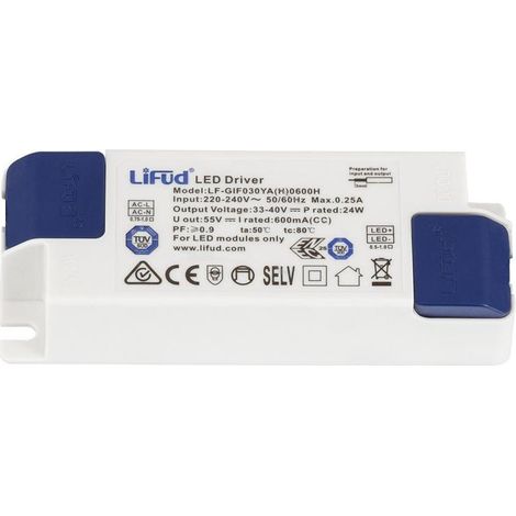 Driver No Flicker Output 220-240V 33-40V 600mA 24W LF-GIF030YA LIFUD 24 W