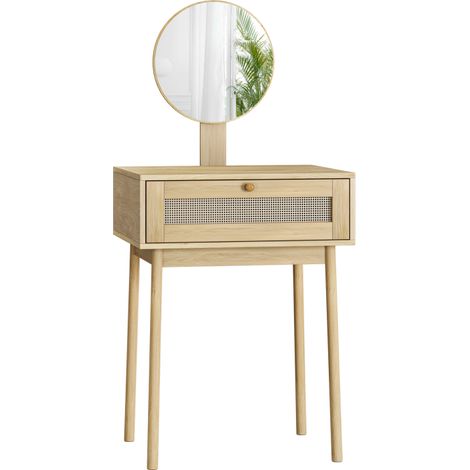 Silla de comedor, confortable, 60 x 50 x 128 cm, roble (1/5)