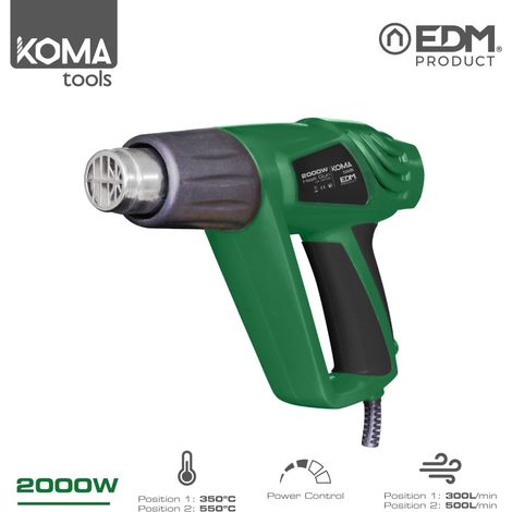Elektrisches Abbeizgerät 2000w 26,5x20,6cm koma tools