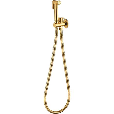Wandmontierter Bidet-Sprühkopf aus Messing für Warm- und Kaltwasser, geeignet für Toilette, Körperpflege und Babypflege – einfache Installation (1/5)