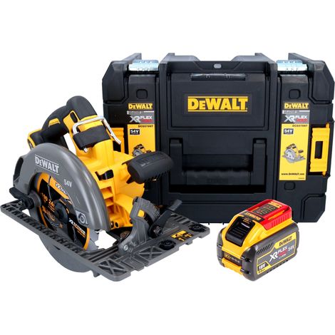 DeWalt DCS 579 NT Sierra circular sin cable 54 V FlexVolt 190 mm sin escobillas + 1x batería 9,0 Ah + TSTAK - sin cargador