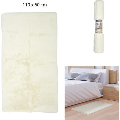 Tapis - HOME DECO FACTORY - Imitation Fourrure - Fin - Beige (1/4)