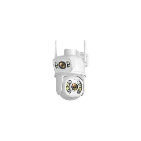 Caméra Surveillance 4K PTZ Double Objectif 8MP, Détection Humaine AI Suivi Auto, Extérieur Intérieur Sans Fil, Écran Dual (1/4)
