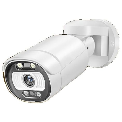 Telecamera IP, risoluzione 5 MP, audio bidirezionale, rilevamento umano tramite IA, utilizzo esterno, certificazione CE. (1/5)