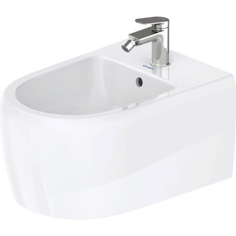 Duravit Collection One bidé de pared, 1 orificio de grifo, con
