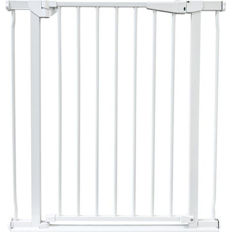 Safety gate - DREAMBABY - Advance Auto-Close - Low base - Fits 75-81cm, 76cm height - White (1/5)