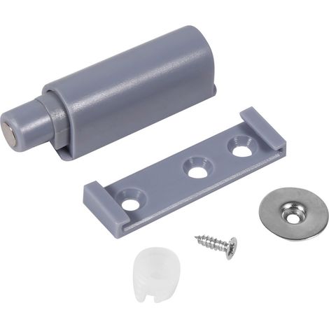 10 Stück/Packung ABS Gehäuse Schrank Schubladenscharnier Push-to-Open-System Dämpfer Puffer Fangmagnet (S) (1/4)